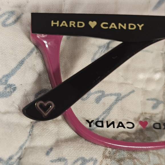 NWT Hard Candy size 52□ 16-135 fusia & black plastic glass frame | $68 - Picture 7 of 7